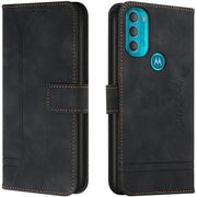 Husa pentru Motorola Moto G71 5G Wallet tip carte, negru