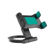 Suport telefon/tableta de Birou rotativ 360 grade, negru - smarald