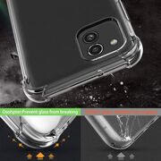 Pachet 360: Folie din sticla + Husa pentru Samsung Galaxy A03 Anti-Shock 1.5mm, transparent