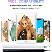 Stylus Universal Fine Disc capacitiv pentru tablete, telefoane, ebook, negru