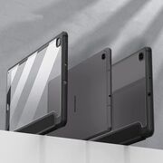Husa pentru Samsung Galaxy Tab S6 Lite 10.4 P610 P615 functie stand, suport S-Pen, negru-clear