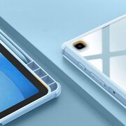Husa pentru Samsung Galaxy Tab S6 Lite 10.4 P610 P615 functie stand, suport S-Pen, blue - clear