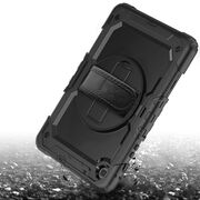 Pachet 360: Husa cu folie integrata Samsung Galaxy Tab S6 Lite 10.4 inch Shockproof Armor, negru