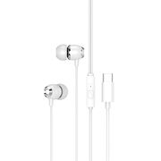 Casti In-Ear XO Design EP25, Cu Microfon, USB Type-C, alb