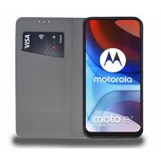 Husa Motorola Moto E7 Power, E7i Wallet tip carte, negru