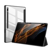 Husa pentru Samsung Galaxy Tab S8 Ultra Dux Ducis Toby Armor Flip Smart Case, functie stand, negru