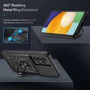 Husa pentru Samsung Galaxy A32 5G cu inel Ring Armor Kickstand Tough, protectie camera (negru)