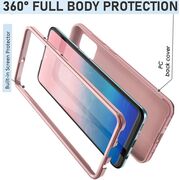 Pachet 360: Husa cu folie integrata pentru Samsung Galaxy A13 4G Cover360 - rose gold