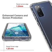 Pachet 360: Husa cu folie integrata pentru Samsung Galaxy S20 FE 360 Full Cover (fata+spate), clear