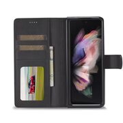 Husa pentru Samsung Galaxy Z Fold 4 Wallet tip carte, negru