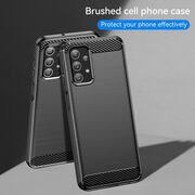 Husa pentru Samsung Galaxy A13 4G Carbon Flexible TPU (negru)