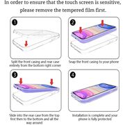 Pachet 360: Husa cu folie integrata pentru iPhone 11 360 Full Cover (fata+spate), transparent