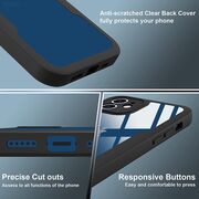 Pachet 360: Husa cu folie integrata pentru iPhone 12 Cover360, negru - trasparent