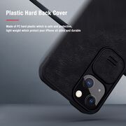 Husa iphone 13, qin leather pro case, nillkin - albastru