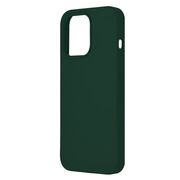 Husa iphone 13 pro max din silicon moale, techsuit soft edge - dark green