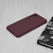 Husa oneplus nord 2 5g din silicon moale, techsuit soft edge - plum violet