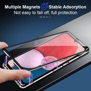 Husa 360 Magnetic Glass pentru Samsung Galaxy A13 4G (sticla fata + spate), negru