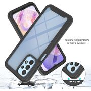 Pachet 360: Husa cu folie integrata Samsung Galaxy A23 4G, 5G Defense 360 - negru