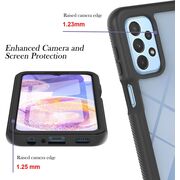 Pachet 360: Husa cu folie integrata Samsung Galaxy A23 4G, 5G Defense 360 - negru
