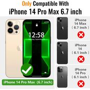 Pachet 360: Husa cu folie integrata iPhone 14 Pro Max ShockProof Dust-Water Proof Full Body, negru