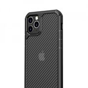Husa iphone 11 pro, carbonfuse, techsuit - negru