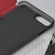 Husa iPhone 6 Plus / 6s Plus Eco Leather View Flip Tip Carte - Rosu