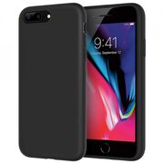 Husa iphone 7 plus / 8 plus din silicon moale, techsuit soft edge - negru