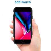 Husa iphone 7 plus / 8 plus din silicon moale, techsuit soft edge - negru