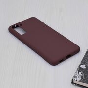 Husa samsung galaxy s21 ultra din silicon moale, techsuit soft edge - plum violet