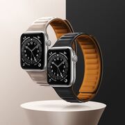 Curea Apple Watch 1 / 2 / 3 / 4 / 5 / 6 / 7 / 8 / SE (38mm / 40 mm / 41 mm) pentru dama Techsuit, portocaliu, W035