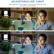 Lampa led cu suport ajustabil pentru laptop, techsuit - negru