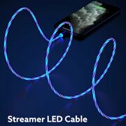 Cablu De Incarcare 3in1 Techsuit Light UP Fantasy Magnetic 1m – Albastru