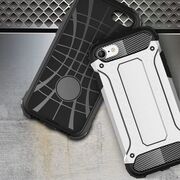 Husa iphone 7 / 8 / se 2020 din plastic dur, techsuit hybrid armor - negru