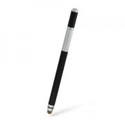 Stylus pen 2 in 1 Fine Disc + Rubber Head Universal cu capac de protectie, ios, android,jc03 - negru