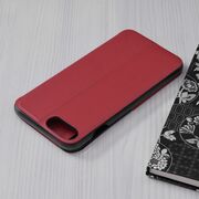 Husa iPhone 6 / 6S Eco Leather View Flip Tip Carte - Rosu