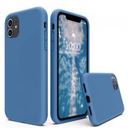 Husa iphone 7 / 8 / se 2020 din silicon moale, techsuit soft edge - denim blue