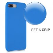 Husa iphone 7 plus / 8 plus din silicon moale, techsuit soft edge - denim blue