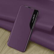 Husa iPhone X, iPhone 10 Eco Leather View Flip Tip Carte - Mov