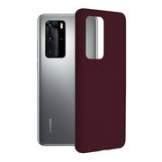 Husa huawei p40 pro din silicon moale, techsuit soft edge - plum violet