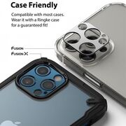 Folie iphone 12 pro, camera styling, ringke - gray