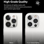Folie iphone 12 pro, camera styling, ringke - gray