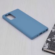 Husa samsung galaxy note 20 din silicon moale, techsuit soft edge - denim blue