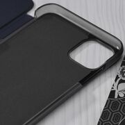 Husa iPhone 11 Pro Max Eco Leather View Flip Tip Carte - Albastru