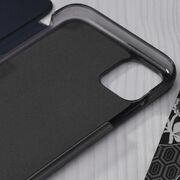 Husa iPhone 11 Eco Leather View Flip Tip Carte - Albastru