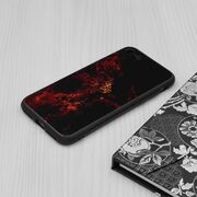 Husa iphone 7 cu sticla securizata, techsuit glaze - red nebula