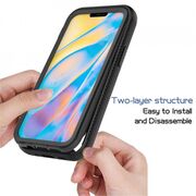 [pachet 360°] husa + folie iphone 12 mini, techsuit defense - negru