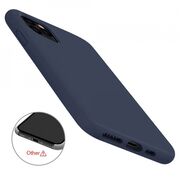 Husa iphone 11 pro din silicon moale, techsuit soft edge - denim blue