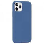 Husa iphone 11 pro max din silicon moale, techsuit soft edge - denim blue