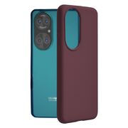 Husa huawei p50 din silicon moale, techsuit soft edge - plum violet