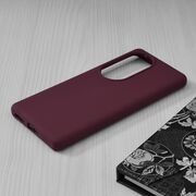 Husa huawei p50 pro din silicon moale, techsuit soft edge - plum violet